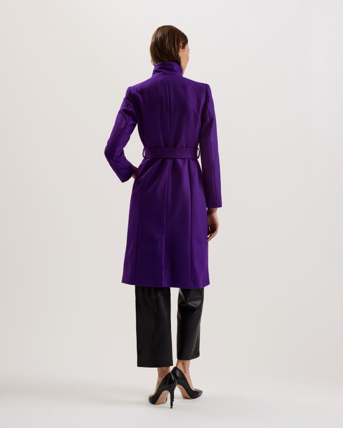 Manteau Ted Baker Wool Wrap Violette Foncé Femme | VCY-66807703